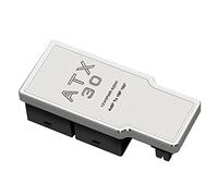 Puooifrty 4X8Pin 40 Series Tarjeta GráFica ATX3.0 12VHPWR 12+4P 600W Convertidor de Potencia de 180 Grados para 4080 4090 Tarjeta GráFica Plata
