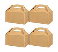 Puooifrty 50 Cajas de para Fiestas Blancas, Cajas de Dulces para Fiestas con, Bolsas de Papel para Galletas, Cajas de, Cajas de Color Caqui