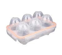 Puooifrty Caja de almacenamiento portátil para 6 huevos, a prueba de golpes y fugas, para acampar