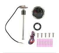 Puooifrty Medidor de 52 mm con sensor de de acero inoxidable 316 + kit de sensor de de aceite ABS de 200 mm 0-190 Ohm medidor de de tanque de aceite para