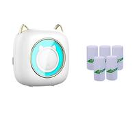 Puooifrty Mini Impresora de Etiquetas TéRmicas de Bolsillo Impresora FotográFica PortáTil Inteligente Impresora de Preguntas Incorrectas con Papel Autoadhesivo