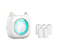 Puooifrty Mini impresora térmica de bolsillo C23 Impresora fotográfica portátil inteligente Impresora de preguntas incorrectas con papel térmico