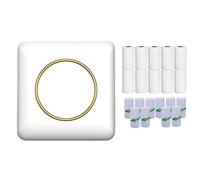 Puooifrty Mini impresora térmica de etiquetas, manual de notas, impresora fotográfica, impresora portátil de etiquetas con papel térmico + papel autoadhesivo B