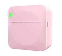 Puooifrty Mini Impresora térmica de Etiquetas para Estudiantes, Pregunta Incorrecta, Impresora de código de Barras de Fotos, Impresora de Etiquetas Multifuncional portátil, Color Rosa