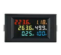 Puooifrty Monitor de CA 6 en 1 D69-2058 AC Digital y Medidor de factor de frecuencia de corriente Monitor multifunción