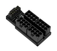 Puooifrty Para tarjeta gráfica 4090 4080 ATX3.0 4X8Pin 12+4Pin Adaptador de corriente Conector en ángulo de 180 grados para cable de alimentación, B