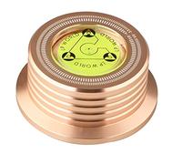 Puooifrty Peso de disco de vinilo de aluminio HiFi 50HZ LP Estabilizador de disco giratorio Aleación de aluminio Abrazadera de peso -