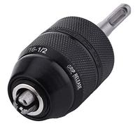 Puooifrty Portabrocas sin llave de 2-13 mm con adaptador SDS Plus, herramienta convertidora de cambio de portabrocas de perforación de 1/2-20UNF