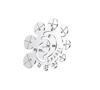 Puooifrty Regla redonda de corte de metal de corte de para bricolaje en trabajo dibujo proyectos de B