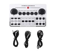 Puooifrty Tarjeta de sonido USB, Placa de sonido, Mezclador de audio Interfaz Ound para transmisión en