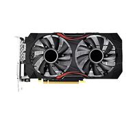 Puooifrty Tarjeta gráfica RX580 8GB DDR5 256BIT 2048SP Tarjeta gráfica 1284M/8100MHz PCIE3.0 16X 3XDP 1XHD 1XDVI Tarjeta gráfica 8Pin Dual Fan para AMD Mining Game Tarjeta gráfica