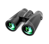 Puooifrty Telescopio óptico binocular de alta definición, telescopio óptico binocular HD, 12 x 42 HD, prismáticos adecuados para turismo al aire libre, deportes, viajes y observación de estrellas