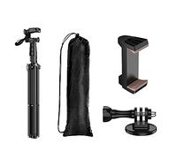 Puooifrty Trípode para teléfono inteligente Selfie Stick, plegable alto trípode de fotografía soporte para/ /