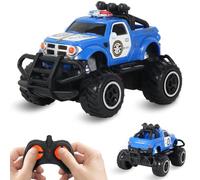Pup Go Coche Teledirigido Niños 3 4 5 6 Años, Rápido RC Coche de Juguete, Coche Radiocontrol Mini Coche de Policía Niña, Radio Control de Coches Juegos Regalos Cumpleaños para Niños Niñas(Azul)