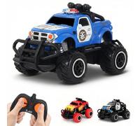 Pup Go Coche Teledirigido Niños 3 4 5 6 Años, Rápido RC Coche de Juguete, Coche Radiocontrol Mini Coche de Policía Niña, Radio Control de Coches Juegos Regalos Cumpleaños para Niños Niñas(Azul)