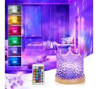 Pup Go Crown Proyector de luz 16 colores onda del océano, control remoto, decoración romántica para dormitorios, fiestas y salas de juegos, regalo creativo