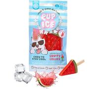Pup Ice Chupete Helado Sandía para Perro y Cachorro - Dulce Congelar - Snack Refrescante para Masticar - No se derrite ni fluye - Ideal para verano y fuertes calores, sin Azúcares añadidos - 90 g