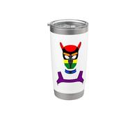 Pup Play Pups Gay Pride Rainbow LGBTQ Vaso térmico de acero inoxidable de doble pared