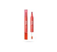 Pupa Vamp! Marker Duo Pintalabios + brillo de labios con ácido hialurónico - 3 en 1 para definir, rellenar y colorear, contorno de labios, disponible en 9 colores (007 Red Potion)