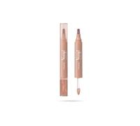 Pupa Vamp! Marker Duo Pintalabios + brillo de labios con ácido hialurónico - 3 en 1 para definir, rellenar y colorear, contorno de labios, disponible en 9 colores (001 Watery Nude)