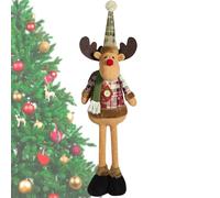 Pupazzo di Neve di Natale - Statuetta Decorativa in Piedi, Gambe Regolabili e Tessuto Morbido, Figura con Dettagli Artigianali | Ideal para Tavolo, Mensola, Ufficio, Decorazioni Casa Invernali