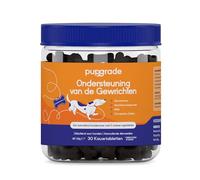 PupGrade Soporte Articular para Perros - Glucosamina Condroitina con MSM & Moldes Verdes - Alivio Dolor Caderas & Articulaciones - Para Todos los Tamaños, Razas, Edades - 30 Dulces Molles