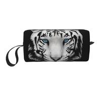 Pupila Azul Tigre Blanco, Bolsa de Maquillaje Bolsa de cosméticos Bolsa de artículos de tocador de Viaje portátil Bolsa de Maquillaje