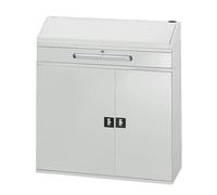 Pupitre alto industrial RAU, con 1 cajón encima del armario