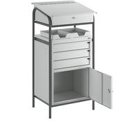 Pupitre de taller eurokraft pro, 1 armario, 3 cajones