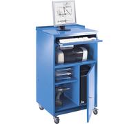 Pupitre para PC, rodante eurokraft basic, H x A x P 1170 x 690 x 590 mm