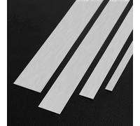 PuPLum 3 Metros Autoadhesivo Moldura de Pared de Acero Inoxidable Borde de Metal Autoadhesivo Flexible, diseño despegar y Pegar, moldura Metalizada y mo(Size:Width 8cm/3.15inch,Color:Brushed Silver)