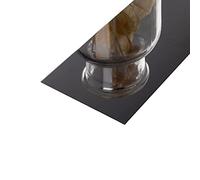 PuPLum 3 Metros moldura Flexible y autoadhesiva Mejorada, Molduras y molduras de Pared, Borde de Metal Flexible Ribete de Metal para Chimenea, Marco de e(Size:Width 3cm/1.2inch,Color:Negro Brillante)