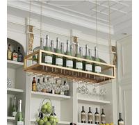 PuPLUm Estantes para vinos Estante para vinos de Techo Estante para Copas de Vino Colgante Soporte para Botellas de Vino de Metal Exhibición de Barra Estante para vinos Copas de champán Estantes pa