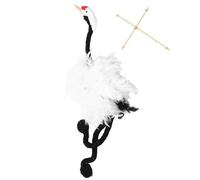 Puppet on Strings | Soft Handcrafted Crane Puppet with Pull Strings - Craft Dolls Interactive Fun for Children Kids Birthday and Holiday