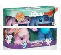 Puppetronics Lilo's Chatty Stitch with Angel - Juego de 2 piezas de felpa suave de 30 cm, más de 50 frases y sonidos