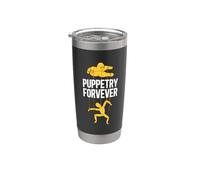 Puppetry Forever Loves Puppeteering Ventrílocuo Títeres Vaso térmico de acero inoxidable de doble pared