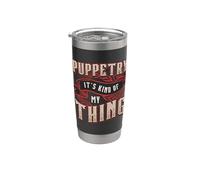 Puppetry It's Kind Of My Thing Loves Ventrilocuist Puppetry Vaso térmico de acero inoxidable de doble pared