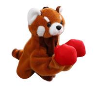 Puppets de mano animal, títeres de mano para bebés,Juguete de peluche realista - Juguete de marioneta de boxeo interactivo con brazo retráctil para niños pequeños de 3 años y más cuentos de narr