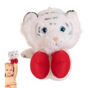 Puppets de mano para bebés, títeres de mano para | Juguete de peluche realista | Juguete de marioneta de boxeo interactivo con brazo retráctil para niños pequeños de 3 años y más cuentos de narra