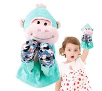 Puppets de mano, títeres de mano de animales - Puppet hecho a mano animal con sonidos y acción de boxeo, Juguete de peluche de peluche de roles educativos de papel para Les
