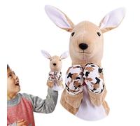 Puppets manuales para niños, marionetas de peluche,Puppet para la mano animal de boxeo con sonidos y acción - Muñeca de peluche educativa para la enseñanza en edad preescolar