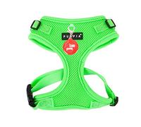 PUPPIA Arnés Authentic Neon Soft II Harness, Polyester, Verde, L