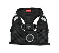 PUPPIA Arnés para Perros Soft Vest Harness Pro, Negro, S