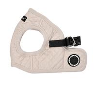 Puppia Irvin - Arnés Tipo Chaleco para Perro, diseño cálido de Diamantes de Invierno para Perros pequeños y medianos, Color Crema, Talla XL