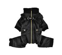 Puppia PLSD-JP1663-BK-XXL - Abrigo Granate para Mascota, Color Negro, Talla XXL