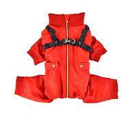 Puppia PLSD-JP1663-RD-M - Abrigo para Mascota, Color Rojo, tamaño Mediano