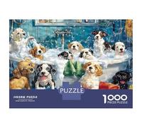 Puppies Bath Time Fun 1000 Piezas Paquete De Puzzle Puzzle para Adultos, Cartón Extra Grueso - Antiestrés Y Viajes, Genial para 12+ Años 52x38cm/1000pcs