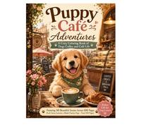 Puppy Café Adventures: A Cozy Coloring Book of Dogs, Coffee and Café Life - 50 Heartwarming Scenes for Dog Lovers and Adults (Cozy Dog Life Collection)