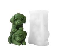 Puppy Candle Mold - Cartoon Dog Wax Casting Form, Resin Gypsum Sculpture Shape Template, Cute Animal Figure Maker Craft Decoration Ornament Design Set | Party Table Arrangement For Wedding Bedroom