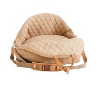 Puppy Carrier Dog Seat - Waterproof Soft Bag | 45x43x34cm Car Seat Bag with Handles, Nylon Pet Travel Carrier with Safety Straps, Small Dog Cat Kitten Seats Accessory